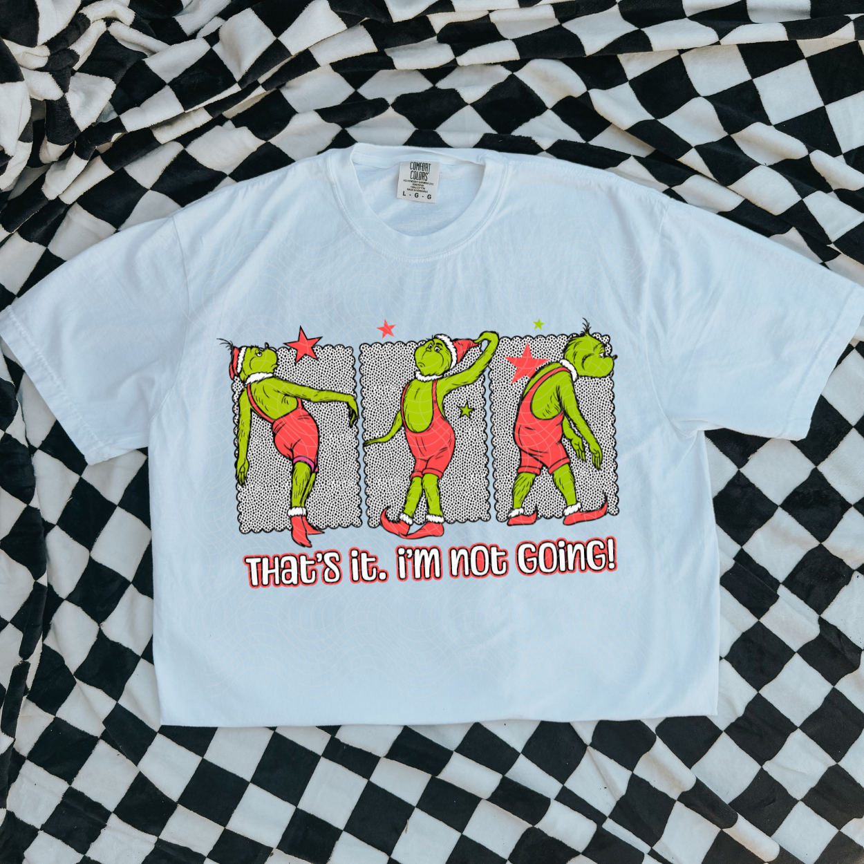 NOT GOING RED - DTF TRANSFER