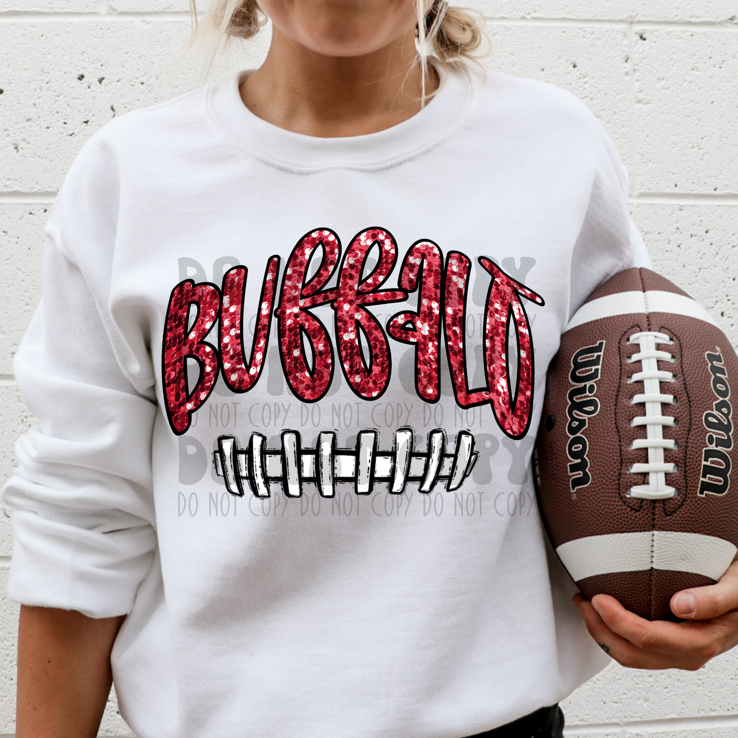 BUFFALO - FAUX SEQUIN - DTF TRANSFER