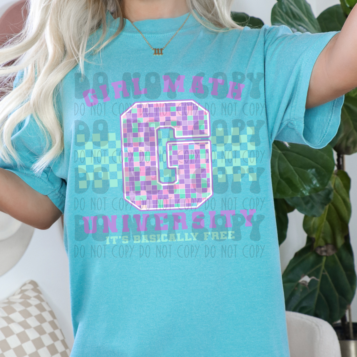 GIRL MATH UNIVERSITY PURPLE - DTF TRANSFER