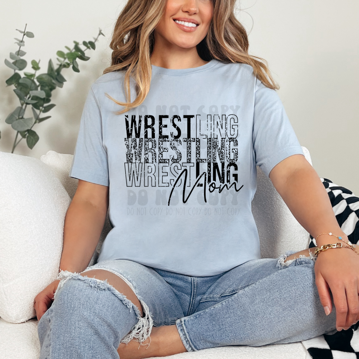 WRESTLING MOM STACKED - DTF TRANSFER