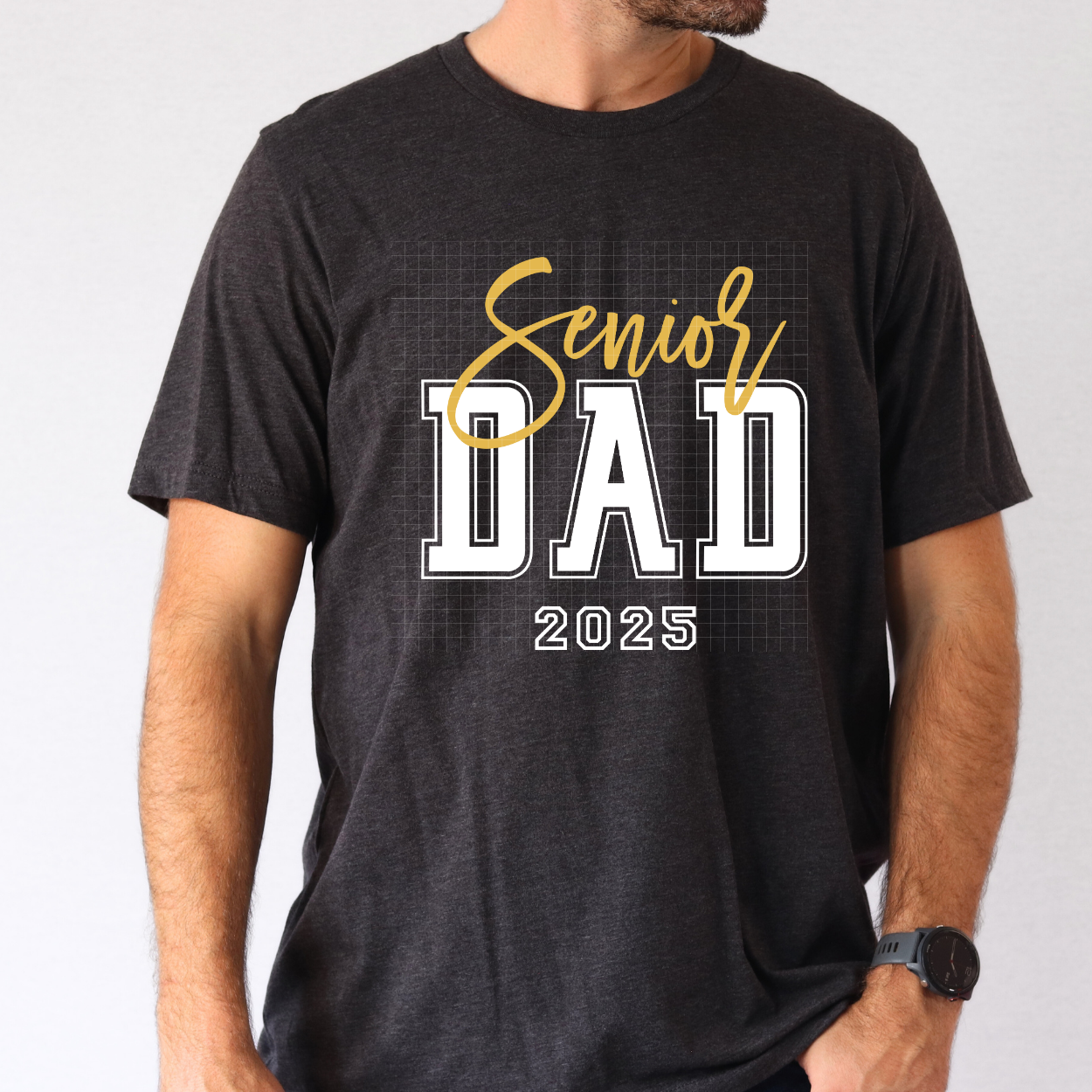 SENIOR DAD 2025 WHT - DTF TRANSFER