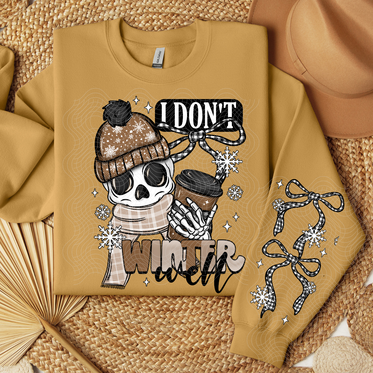 I DON'T WINTER WELL W/ SLEEVE - DTF TRANSFER