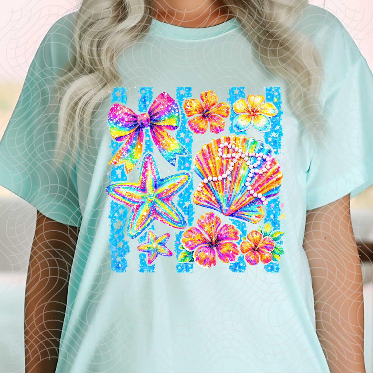SEA SHELLS LINES - DTF TRANSFER