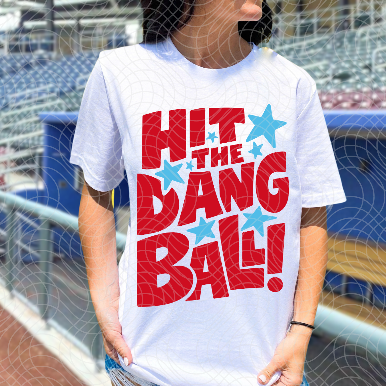 HIT THE DANG BALL RED- DTF TRANSFER