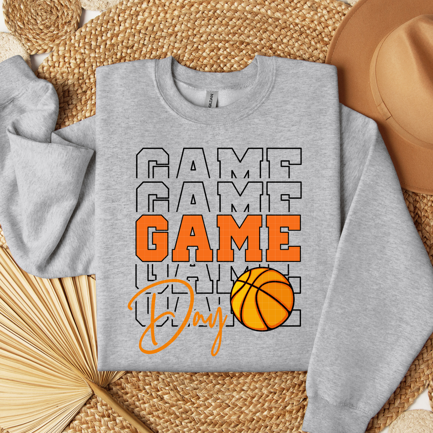 GAME DAY STACKED ORANGE - DTF TRANSFER