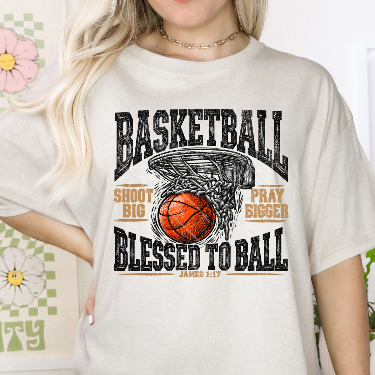 BLESSED TO BALL - DTF TRANSFER