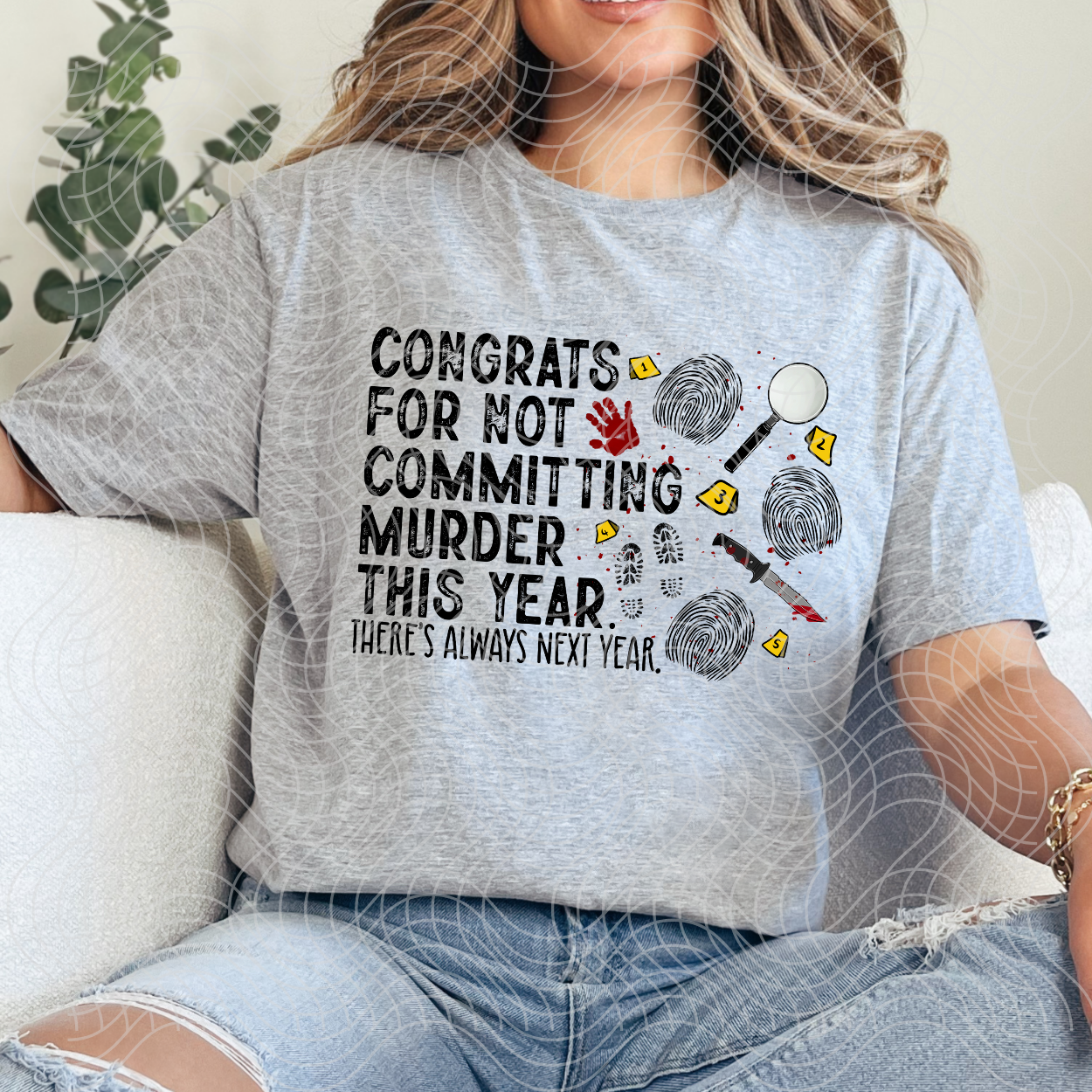 CONGRATS FOR NOT - DTF TRANSFER