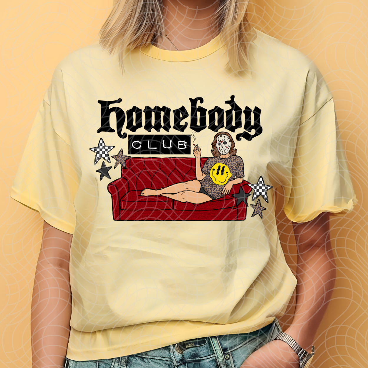 HOMEBODY CLUB BLK - DTF TRANSFER