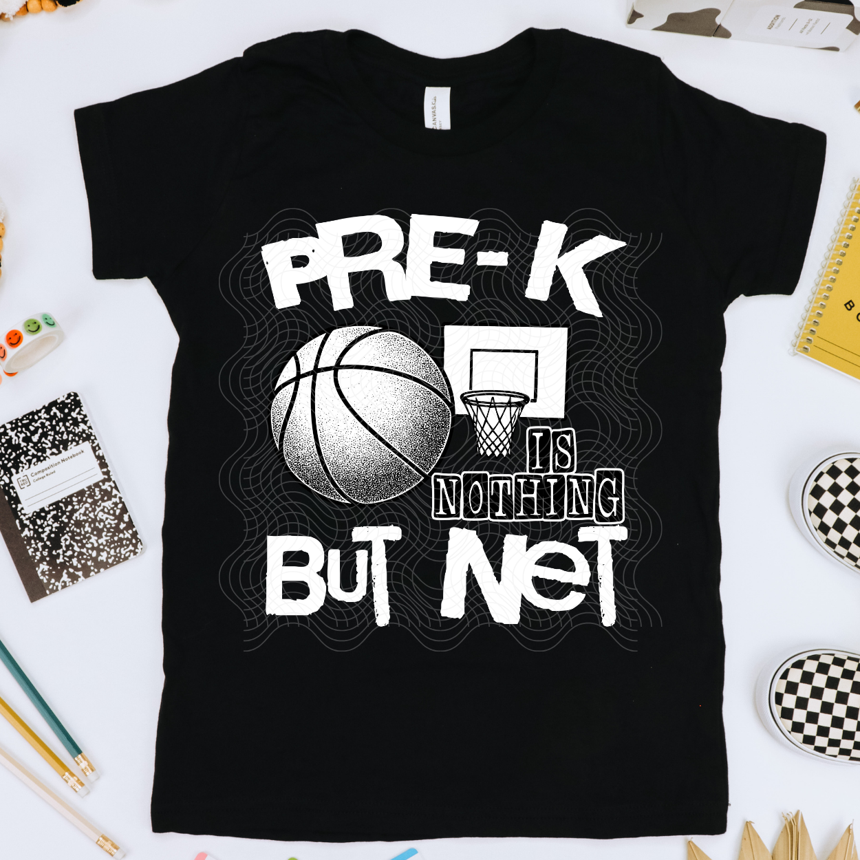 NOTHING BUT NET WHT, PRE K - DTF TRANSFER