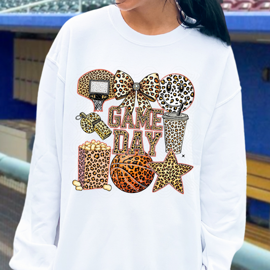 GAME DAY LEOPARD BASKETBALL - DTF TRANSFER