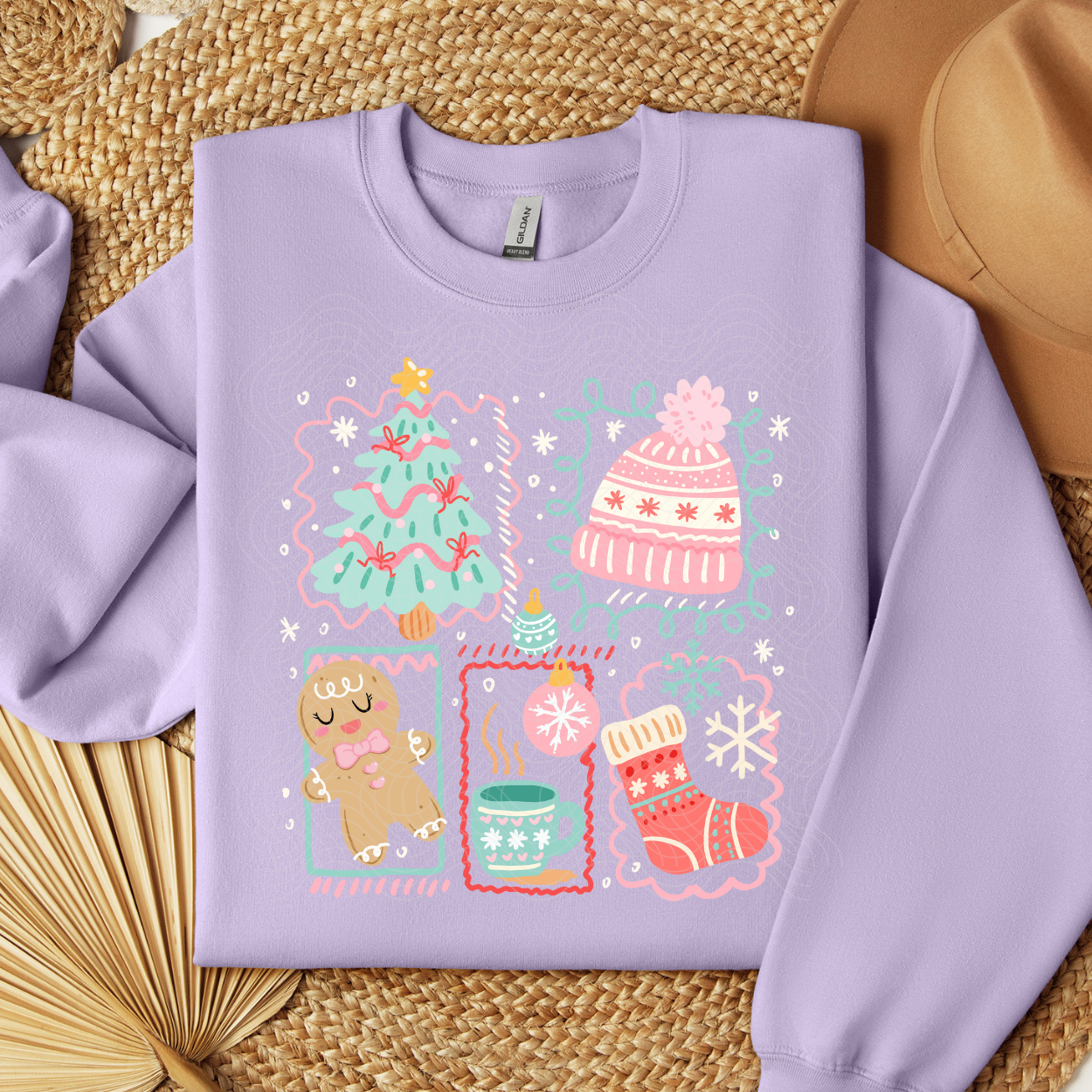 MERRY CHRISTMAS DOODLES - DTF TRANSFER