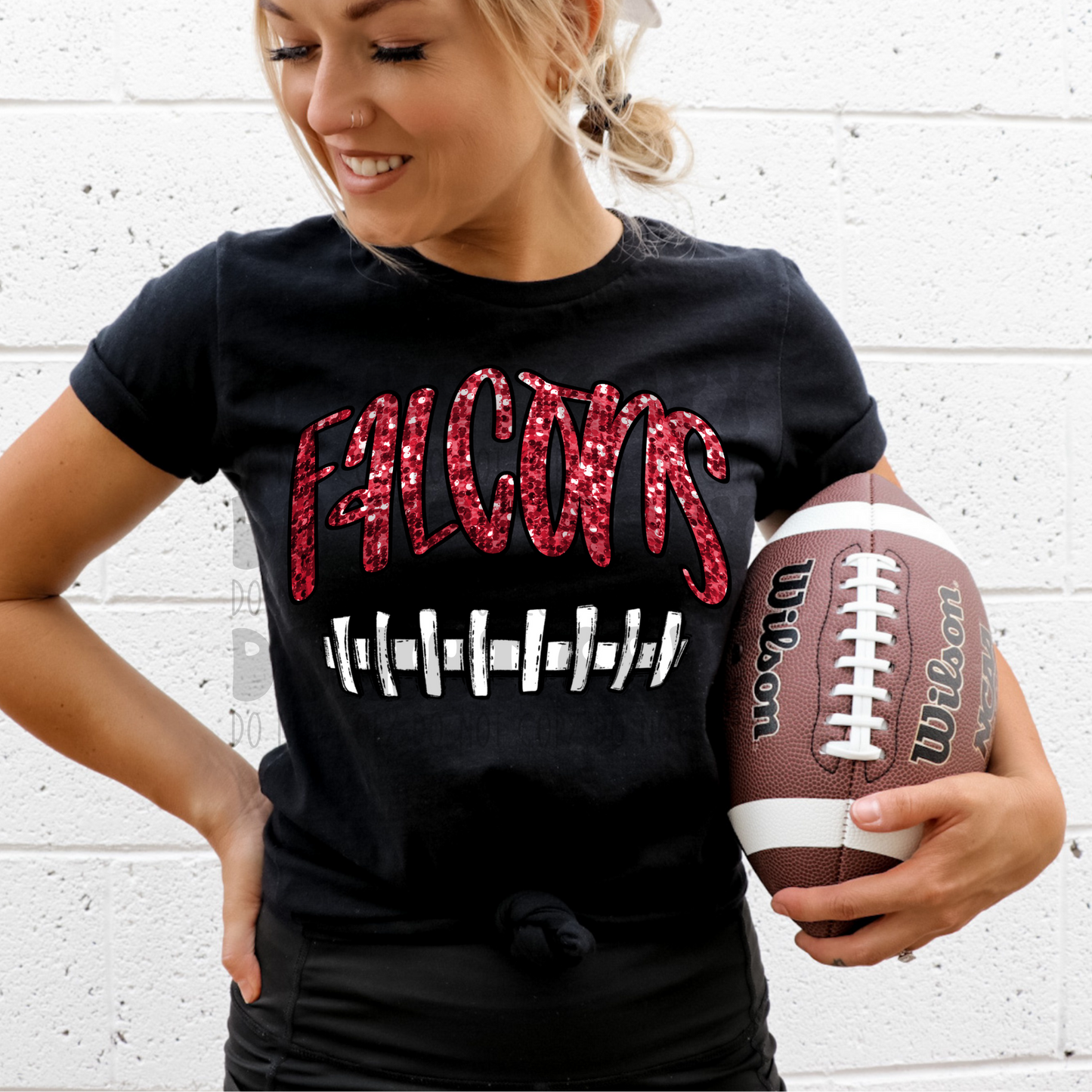 FALCONS - FAUX SEQUIN - DTF TRANSFER