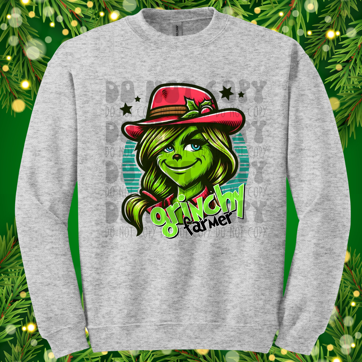 GREEN GUY GIRL FARMER - DTF TRANSFER