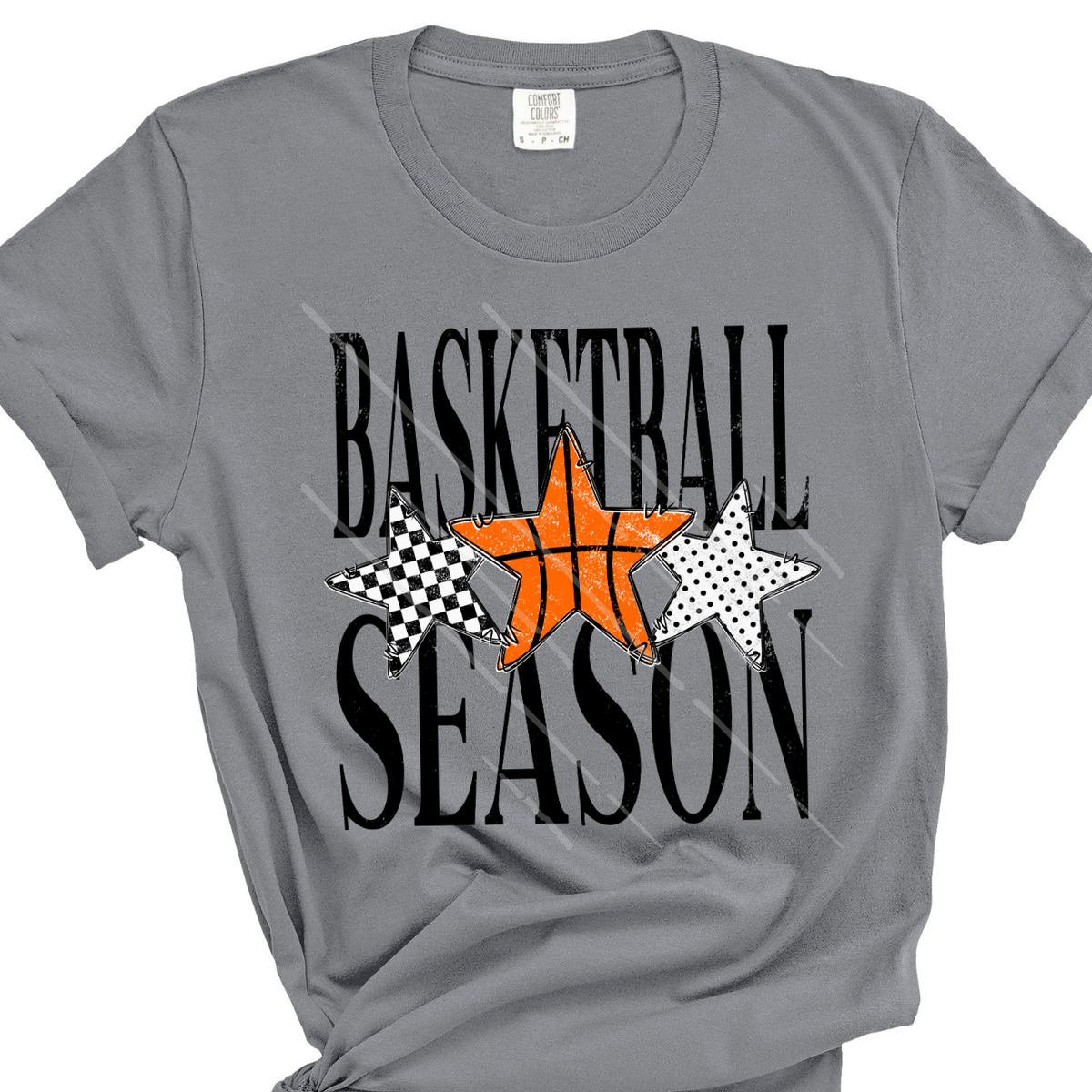 BASKETBALL SEASON BLK - DTF TRANSFER