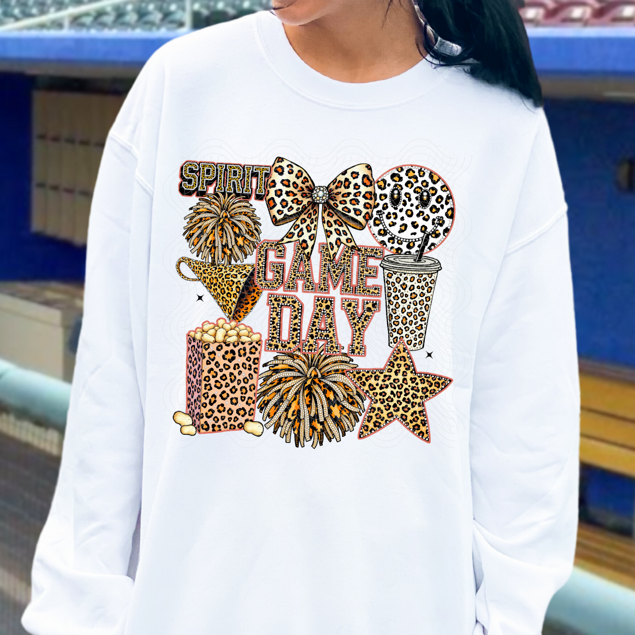 GAME DAY LEOPARD CHEER - DTF TRANSFER
