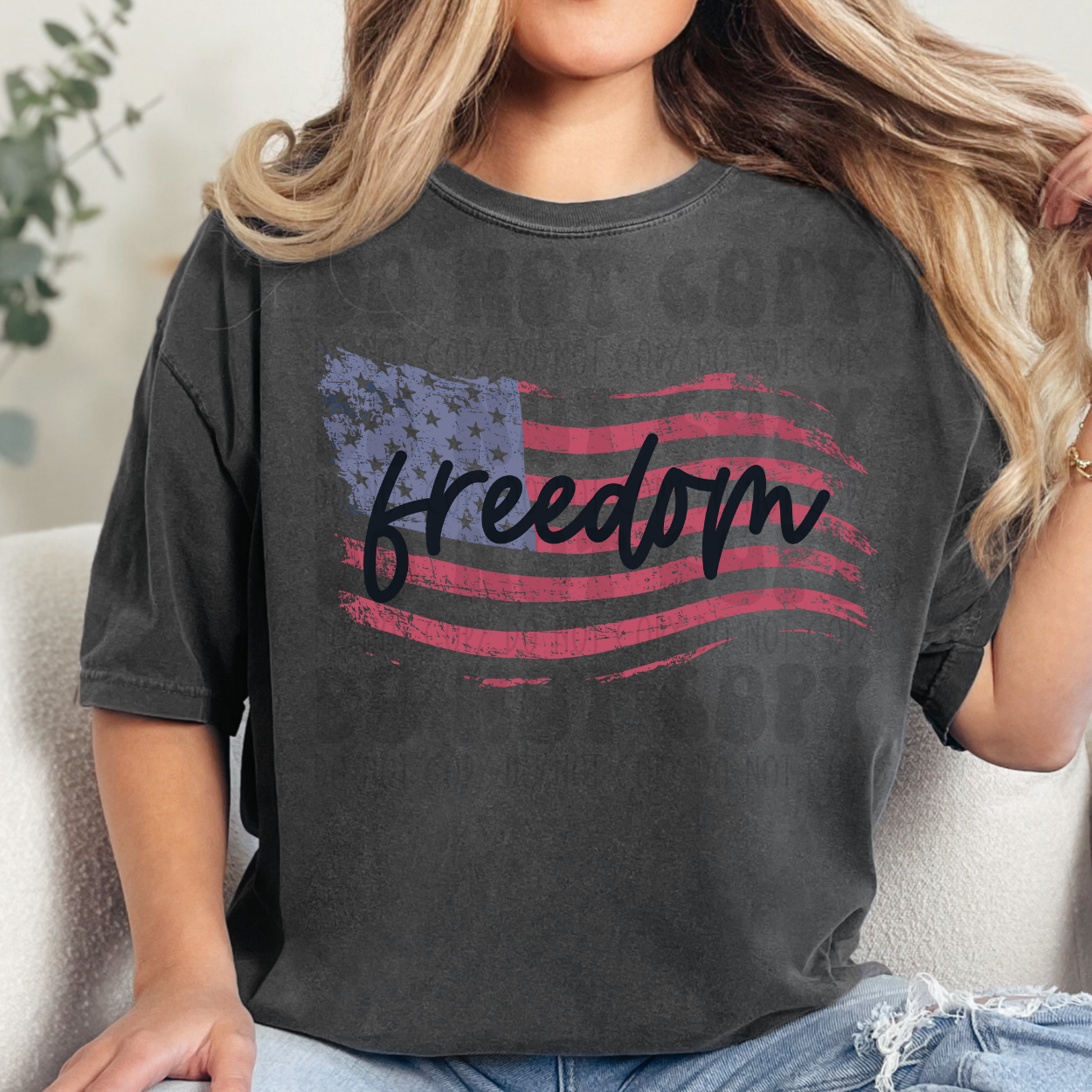 FREEDOM FLAG - DTF TRANSFER