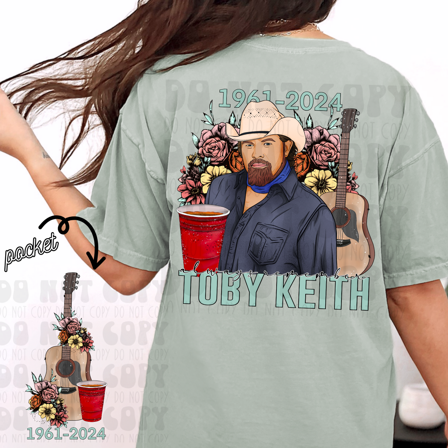 ALWAYS REMEMBER TOBY W/ POCKET - DTF TRANSFER