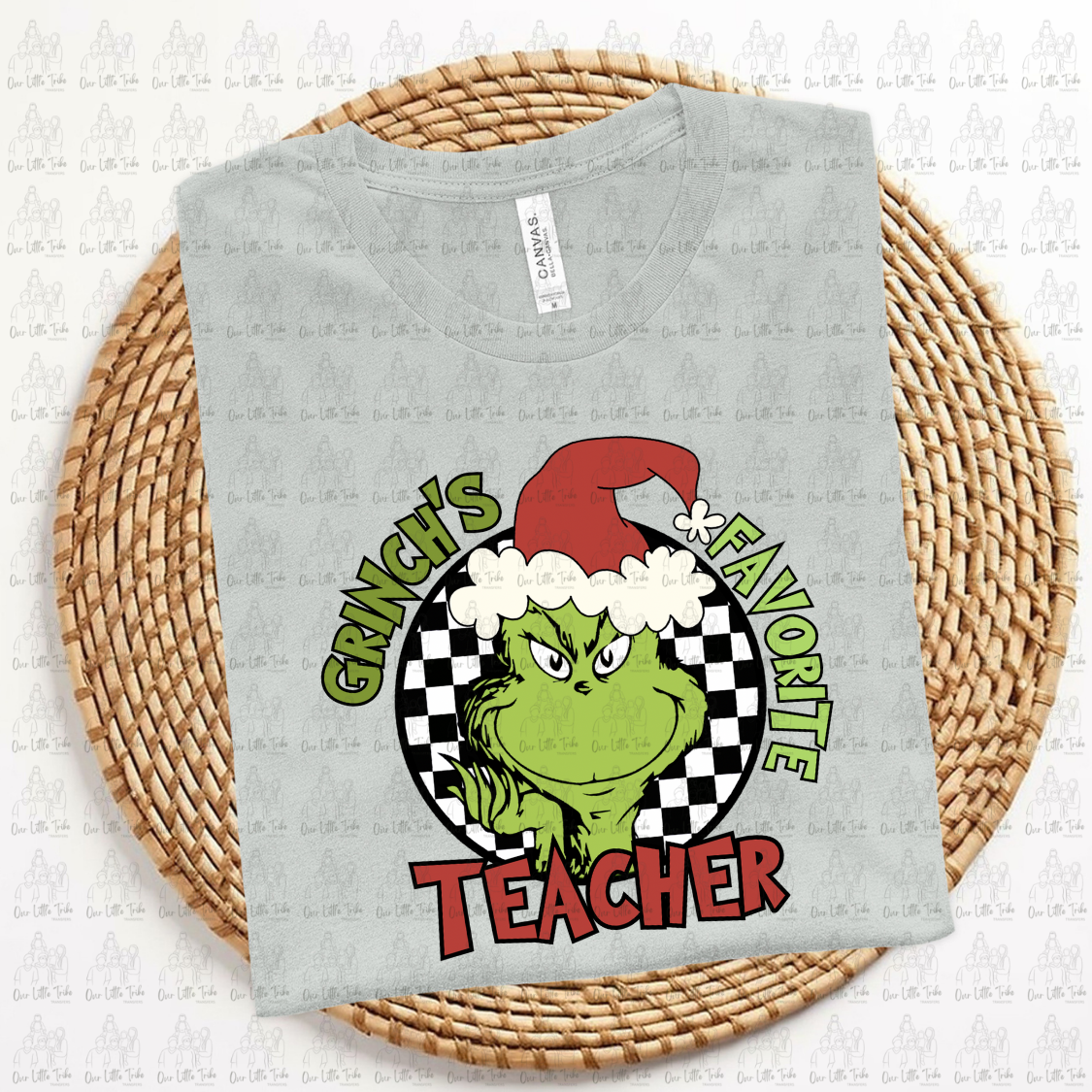 GREEN GUY FAV TEACHER - RED - DTF TRANSFER