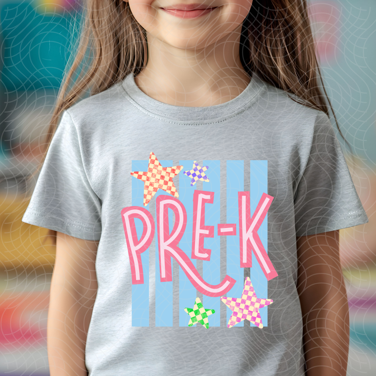PRE K STAR STRIPE - DTF TRANSFER