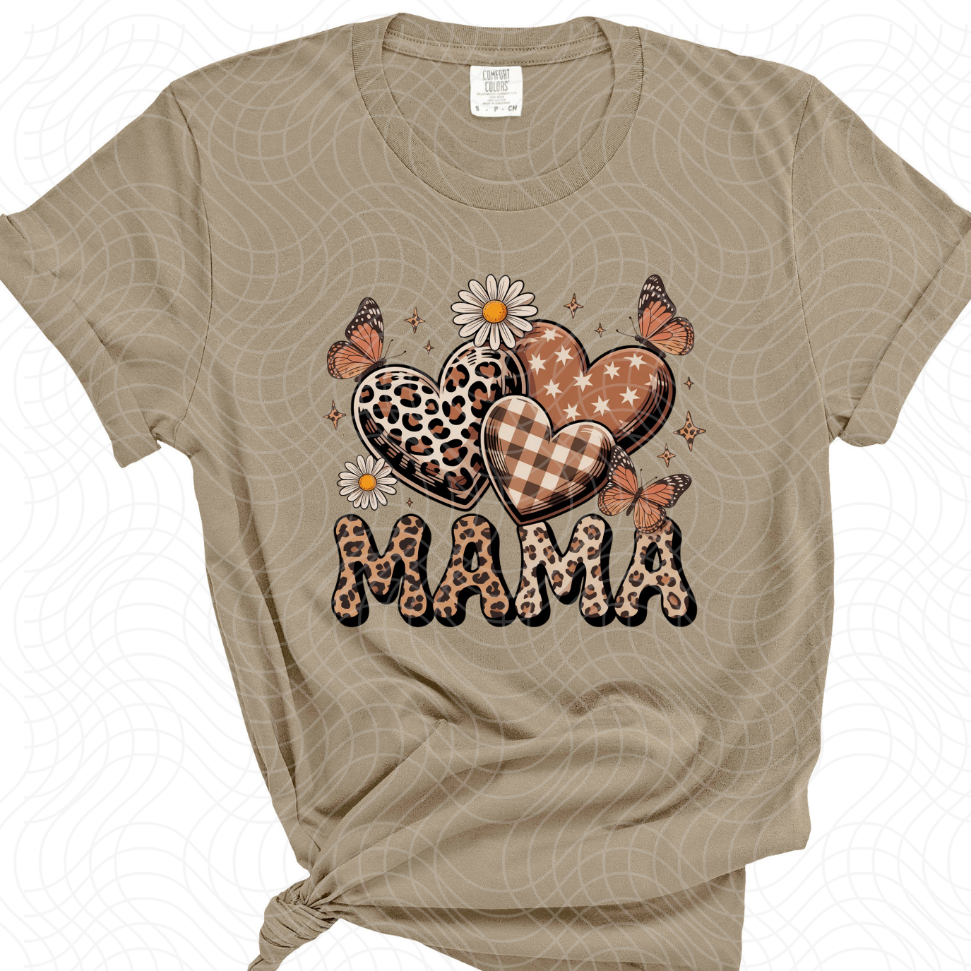LEOPARD MAMA HEARTS - DTF TRANSFER