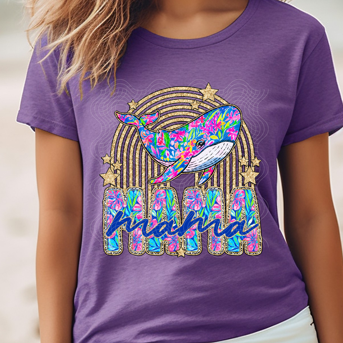 MAMA WHALE - DTF TRANSFER