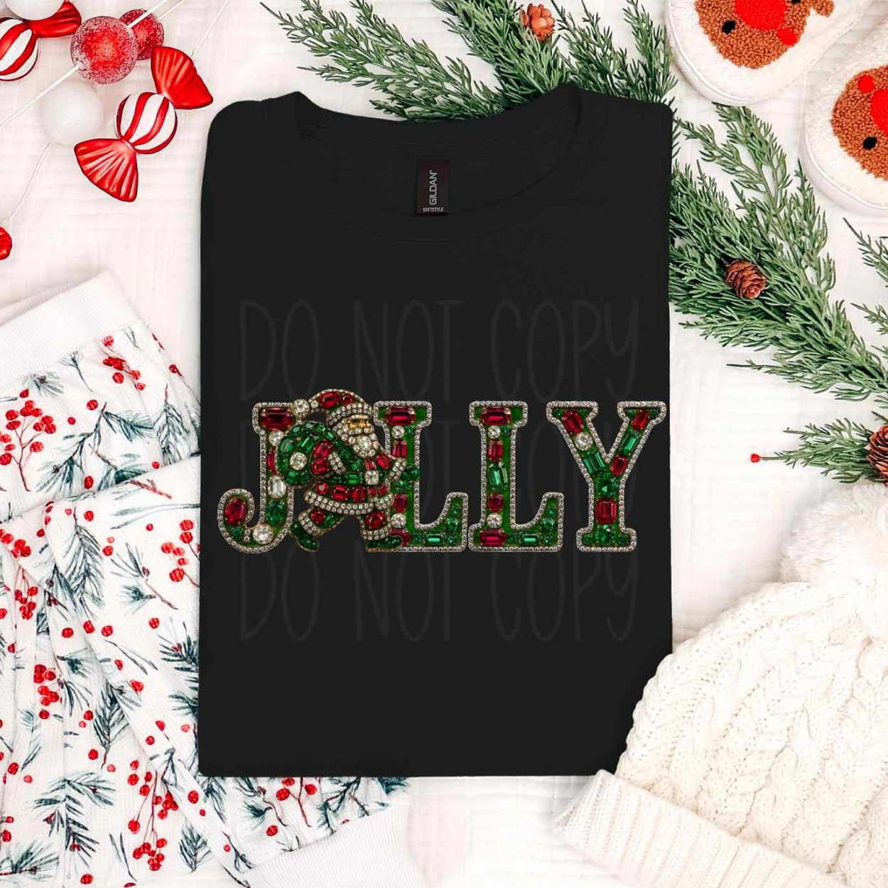 JOLLY FAUX BEADED - DTF TRANSFER