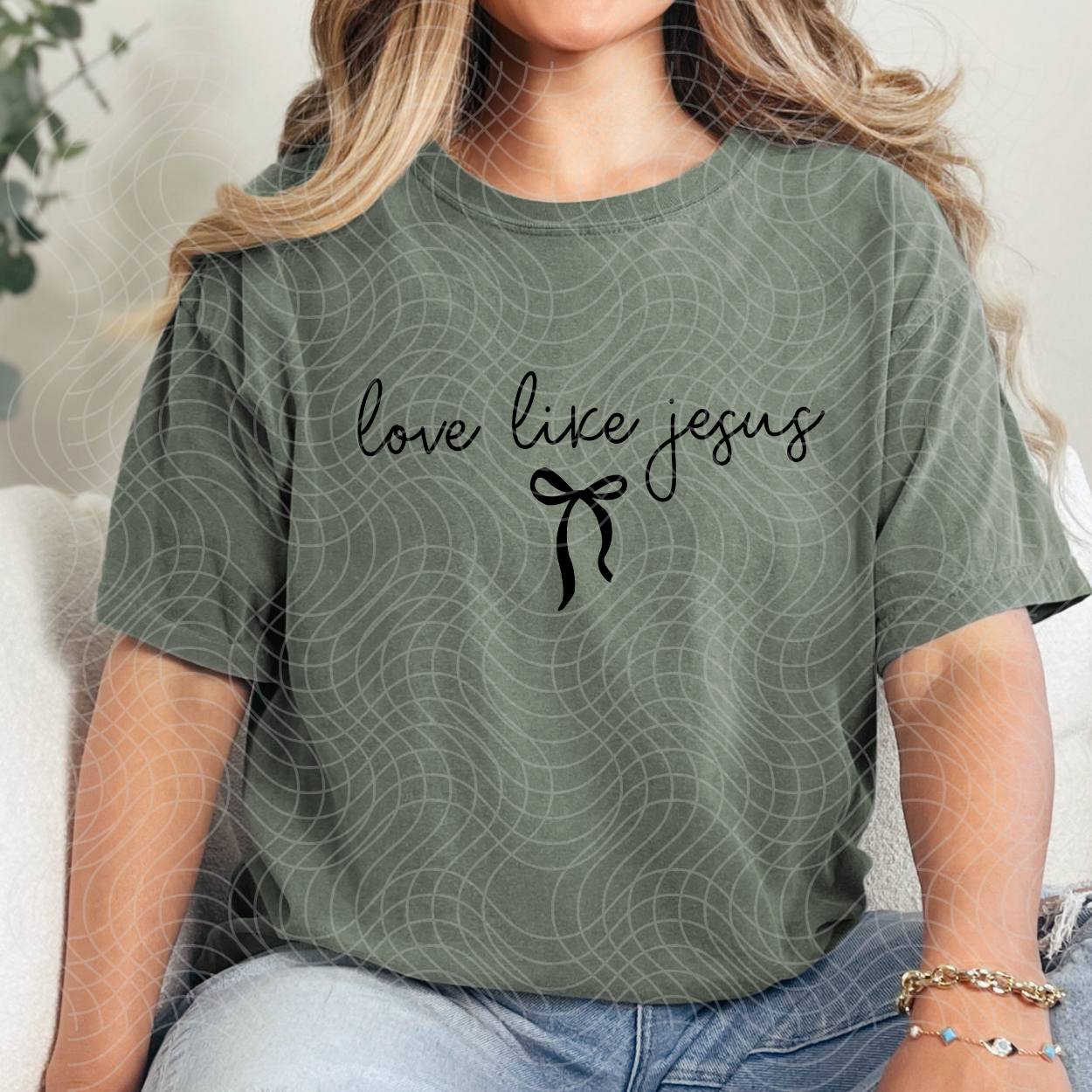 LOVE LIKE JESUS, BLK - DTF TRANSFER