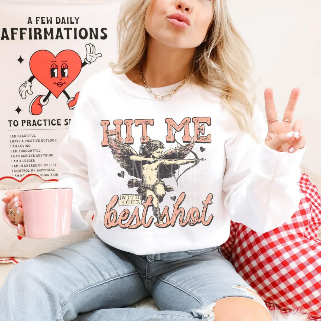 HIT ME WITH YOUR BEST SHOT - DTF TRANSFER