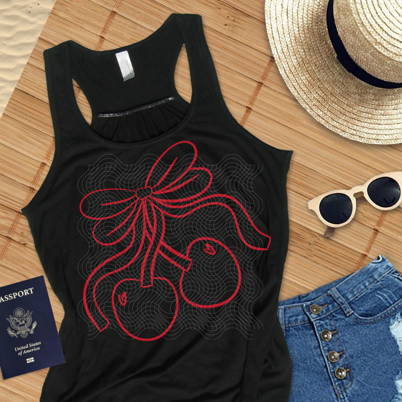 RED BOW CHERRIES - DTF TRANSFER