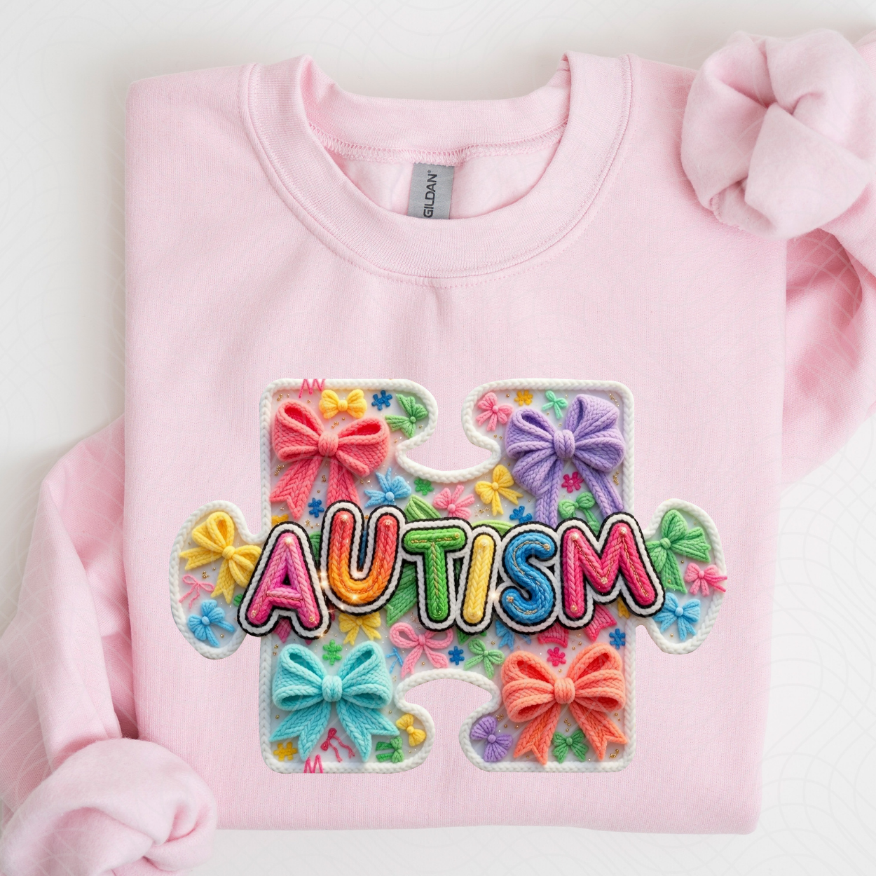 AUTISM BOW PUZZLE - DTF TRANSFER