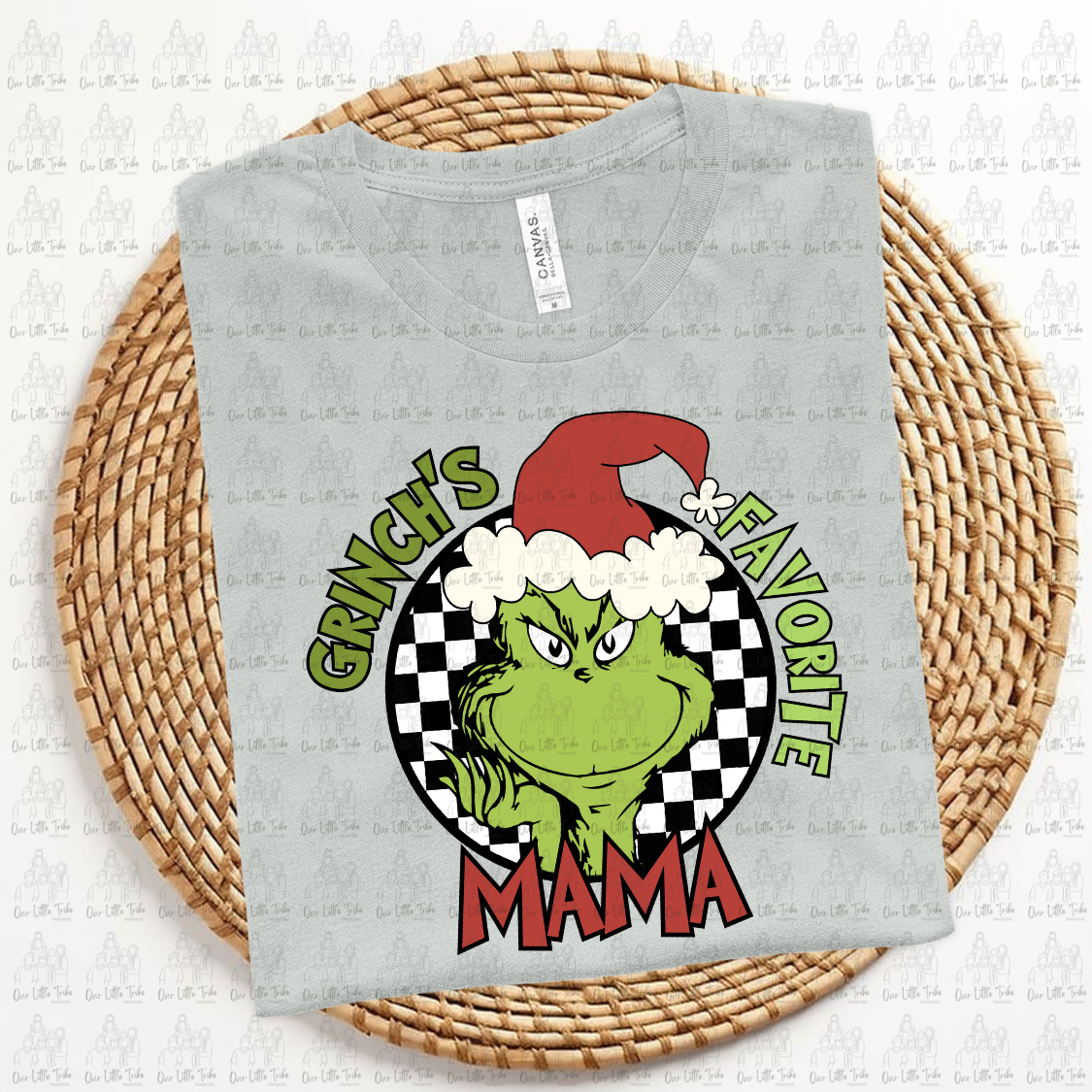 GREEN GUY FAV MAMA - RED - DTF TRANSFER