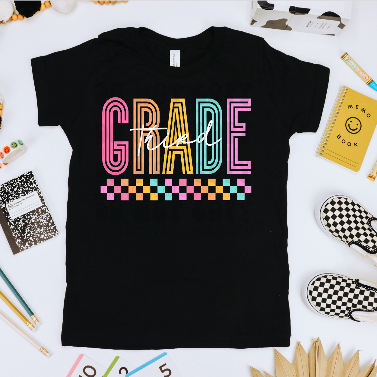 THIRD GRADE COLORFUL - DTF TRANSFER