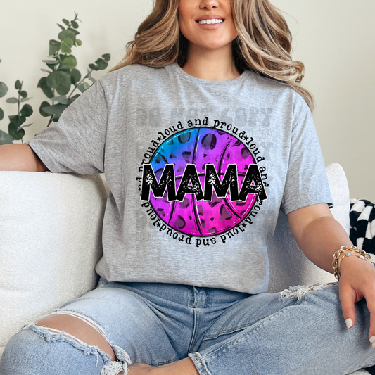 BASKETBALL LEOPARD MAMA - DTF TRANSFER