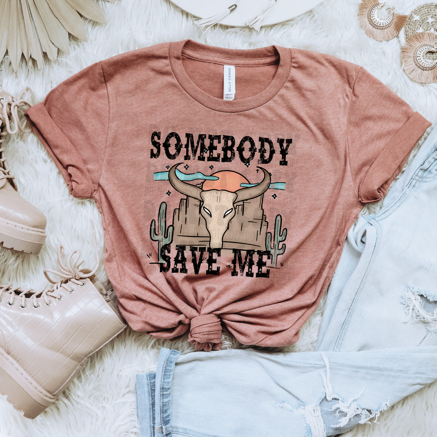 SOMEBODY SAVE ME - DTF TRANSFER