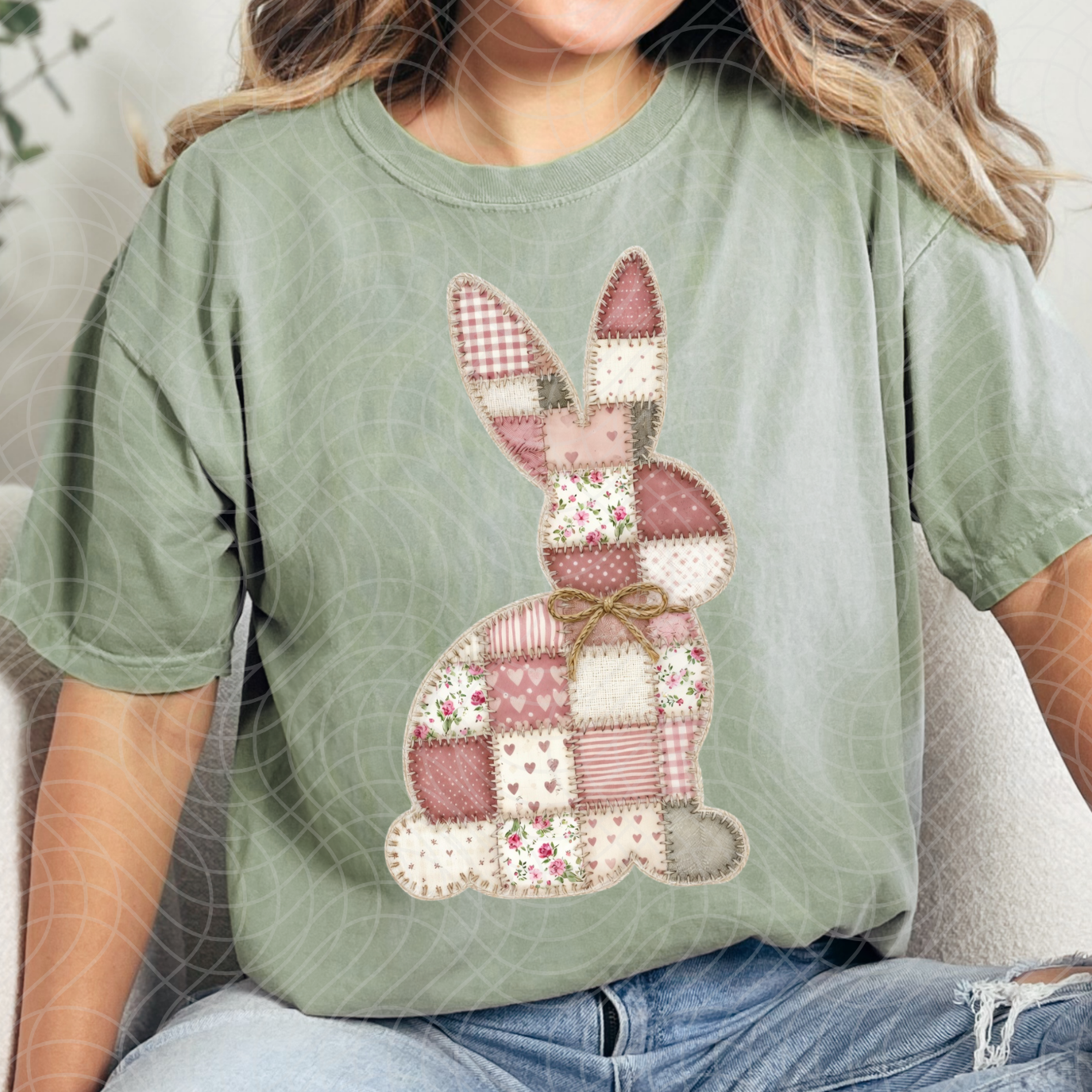 PATCHWORK BUNNY - DTF TRANSFER