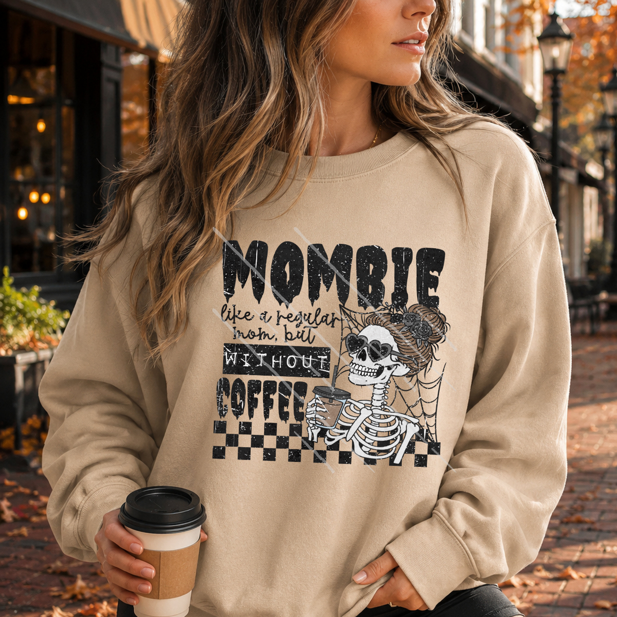 MOMBIE WITHOUT COFFEE - DTF TRANSFER