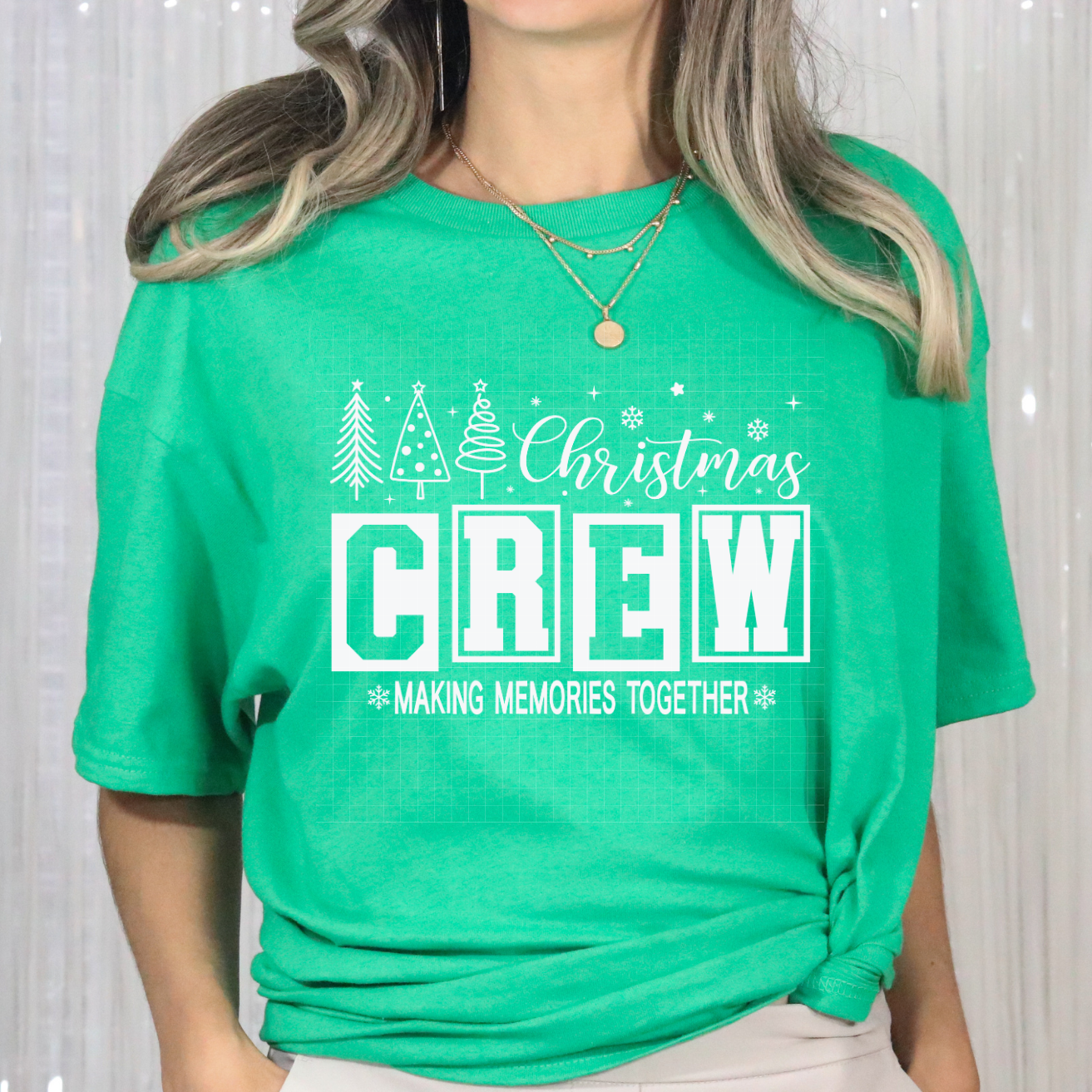 CHRISTMAS CREW WHITE - DTF TRANSFER