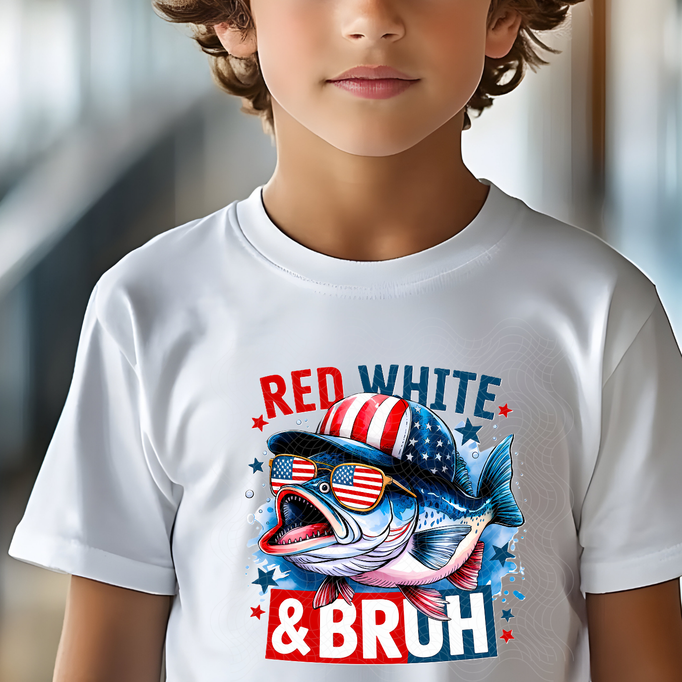 RED WHITE BRUH - DTF TRANSFER