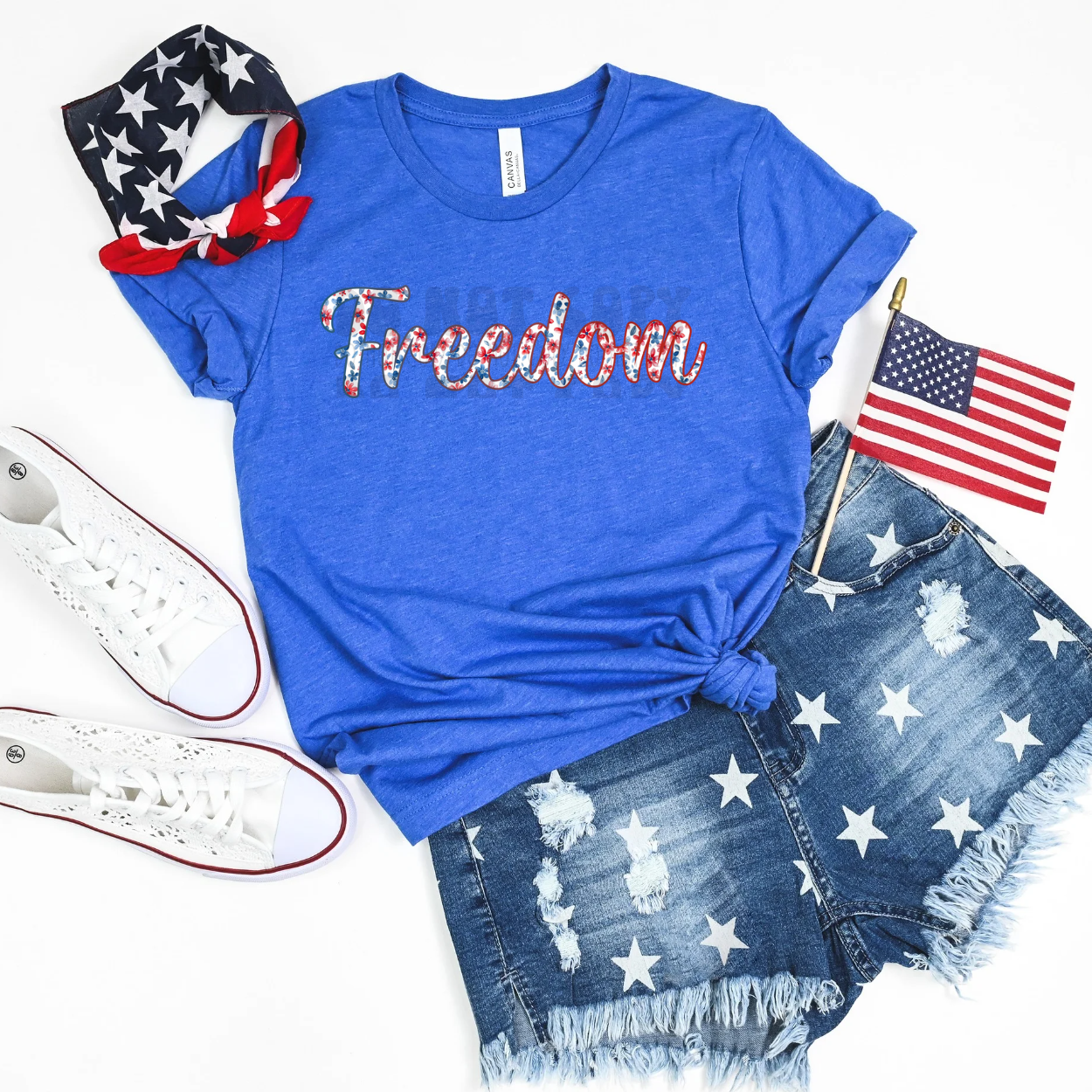 FREEDOM FLORAL - DTF TRANSFER
