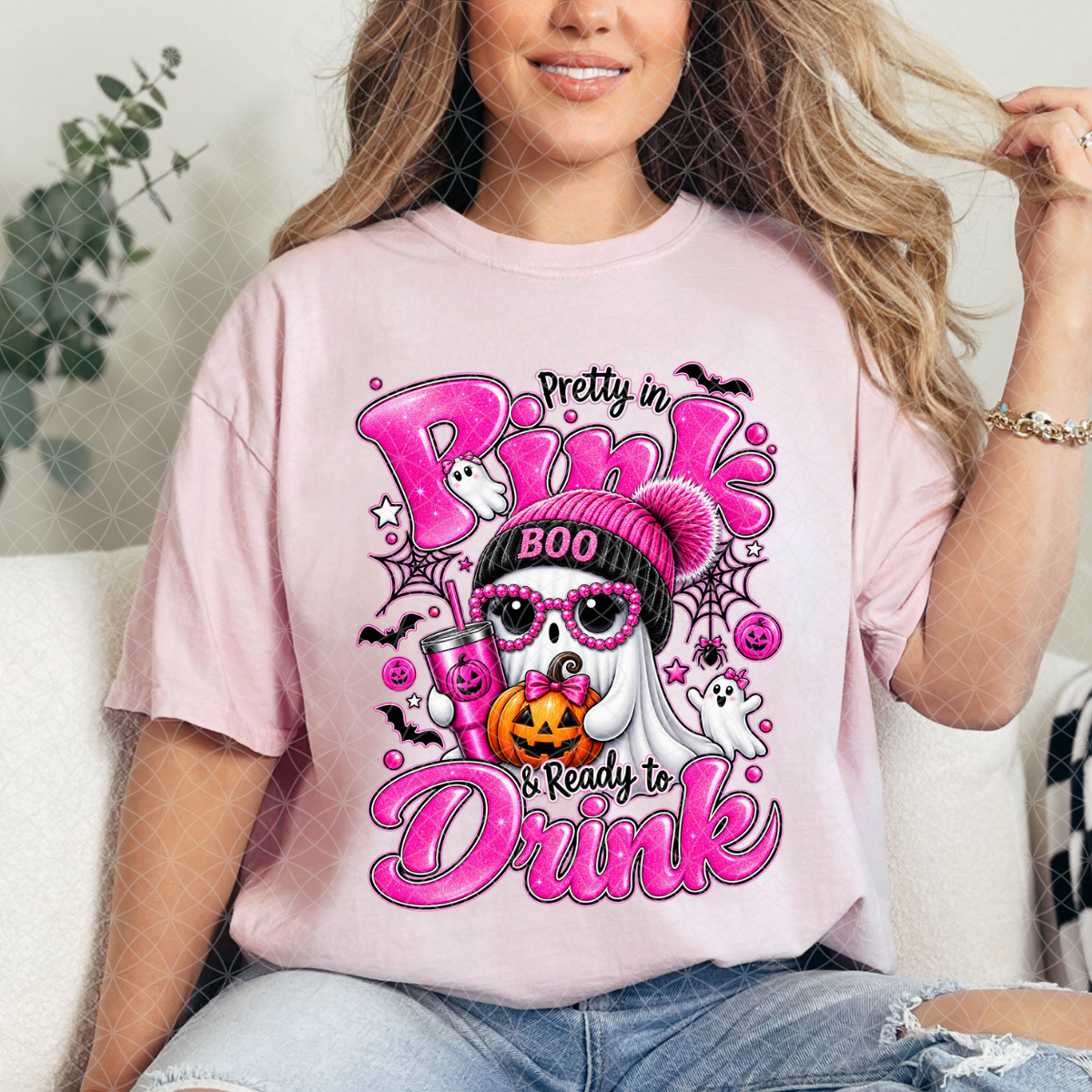 PRETTY IN PINK & READY TO DRINK - DTF TRANSFER