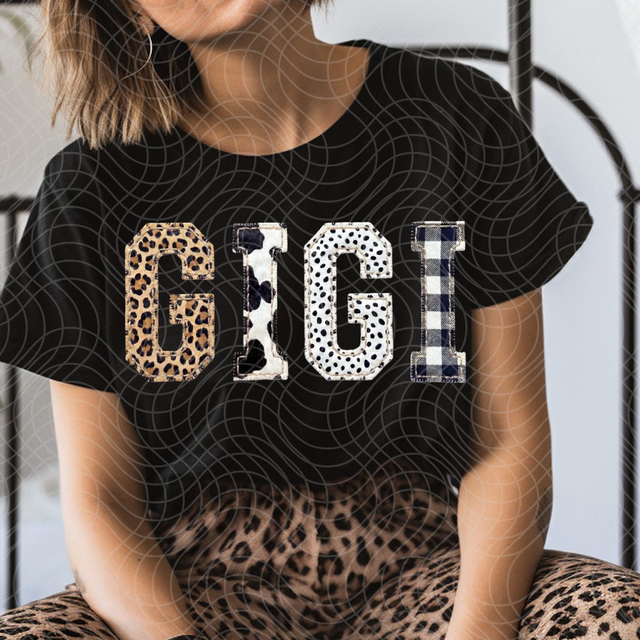 GIGI, PATTERNS - DTF TRANSFER