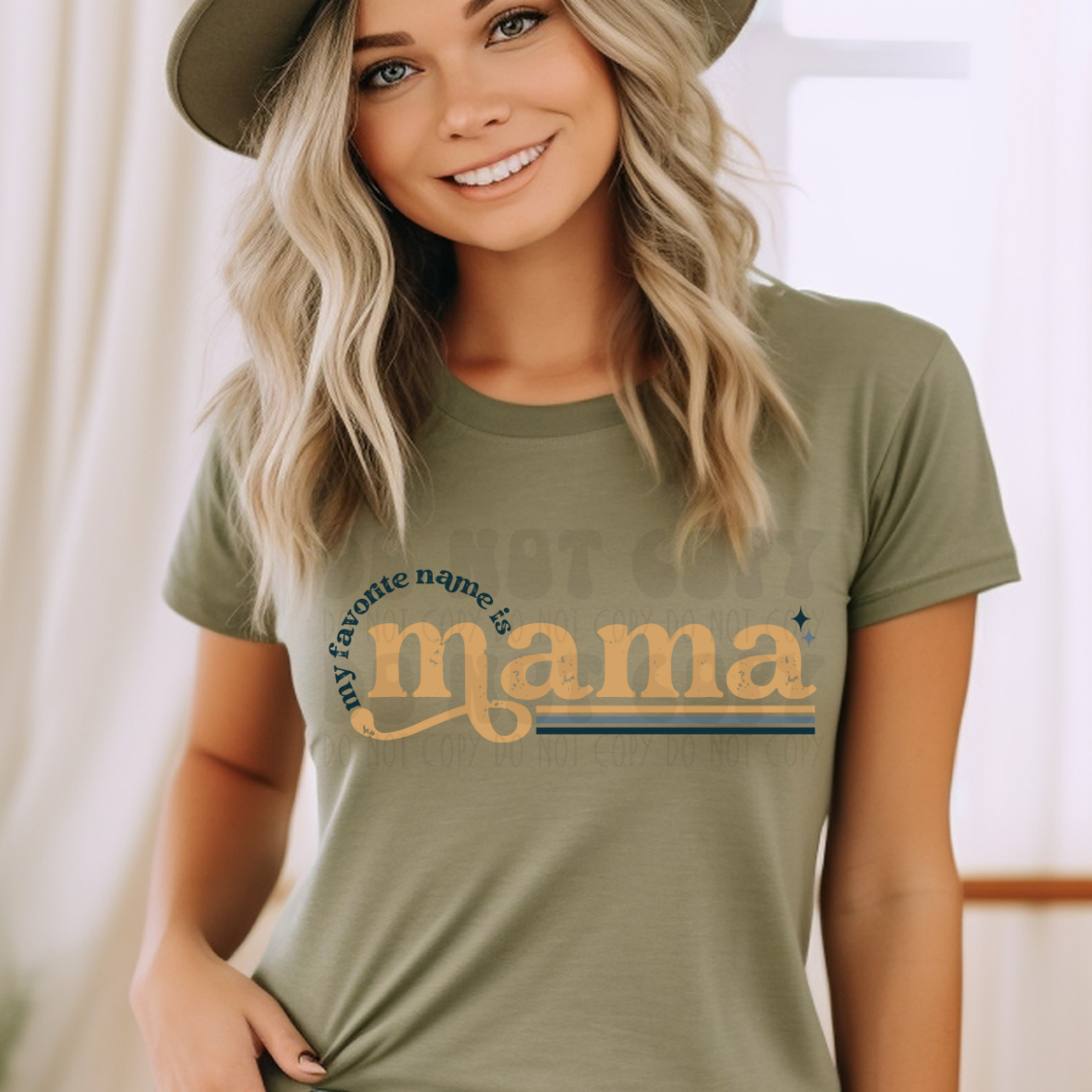 MY FAVORITE NAME IS MAMA - DTF TRANSFER