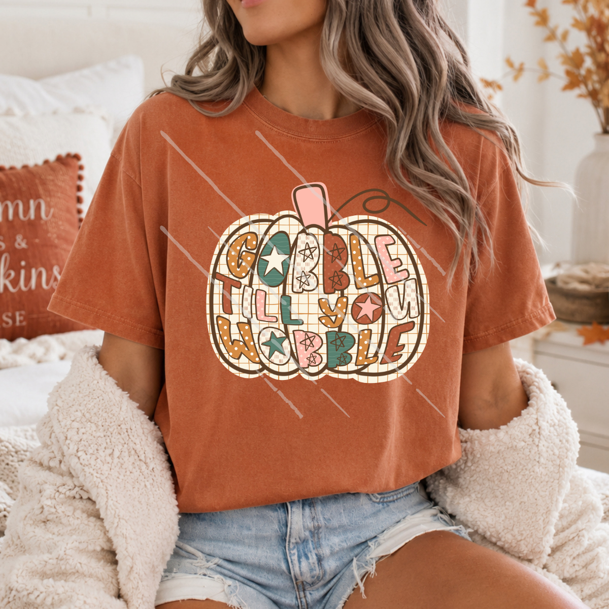 GOBBLE TILL YOU WOBBLE - DTF TRANSFER