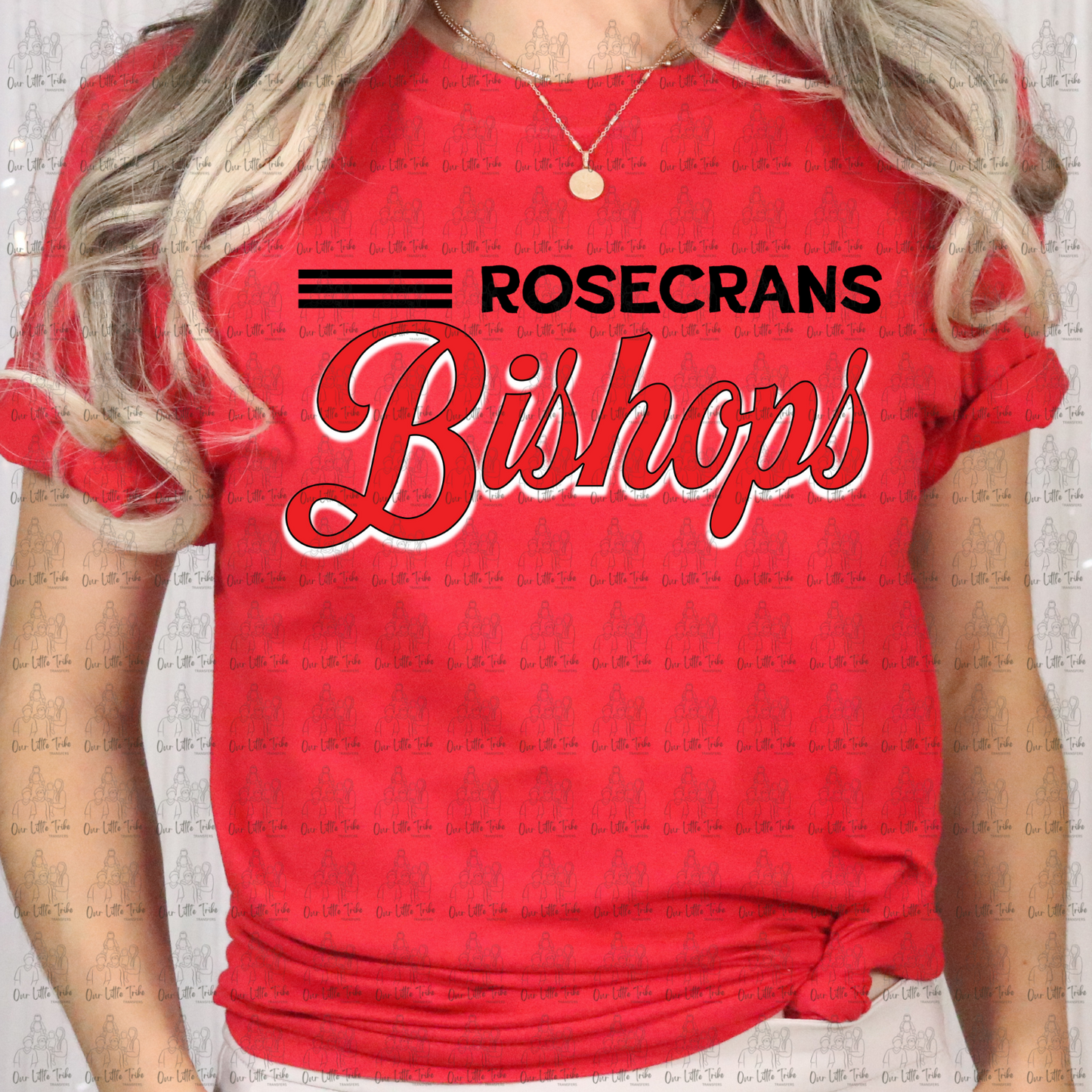 BISHOPS BLACK STRIPE - DTF TRANSFER