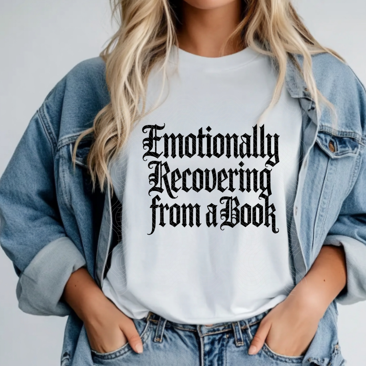 EMOTIONALLY RECOVERING FROM A BOOK - DTF TRANSFER