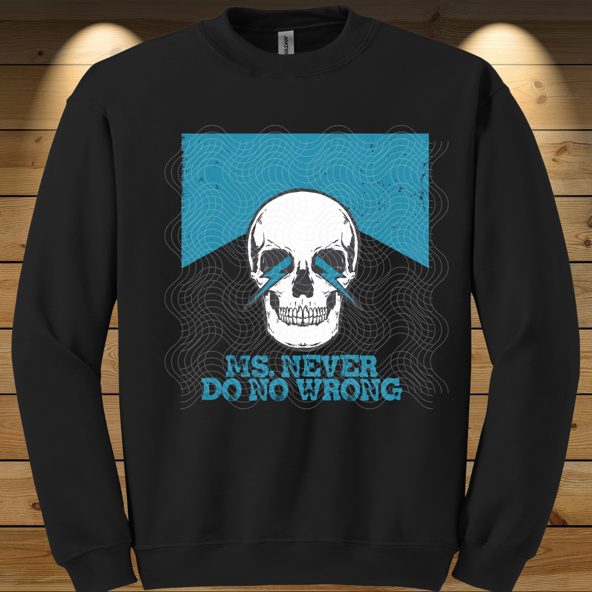 NEVER DO NO WRONG BLUE - DTF TRANSFER