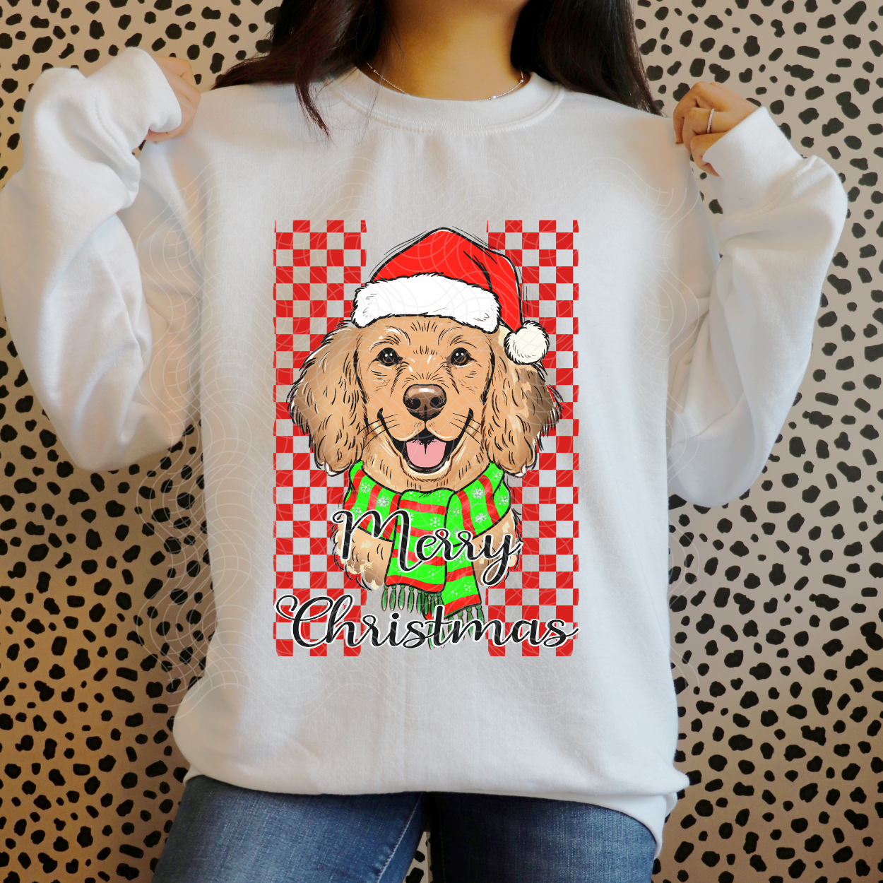 MERRY CHRISTMAS DOG - DTF TRANSFER