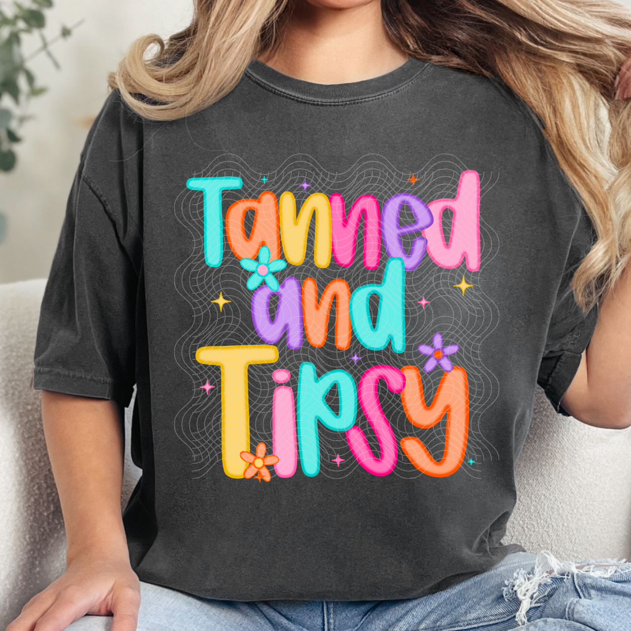 TANNED AND TIPSY - DTF TRANSFER