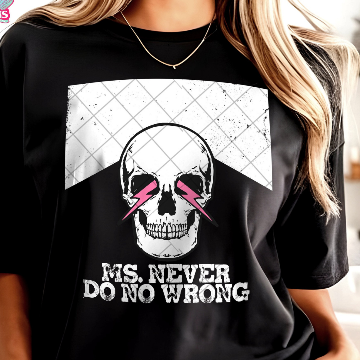 NEVER DO NO WRONG WHITE - DTF TRANSFER