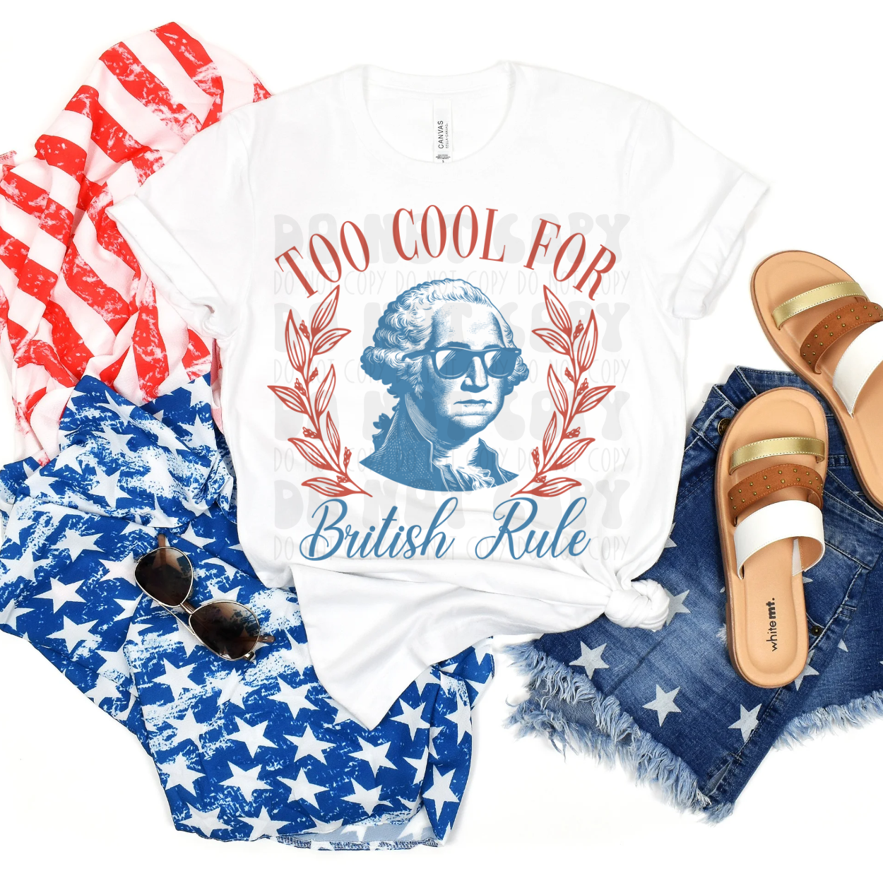 TOO COOL FOR BRITISH RULE - DTF TRANSFER